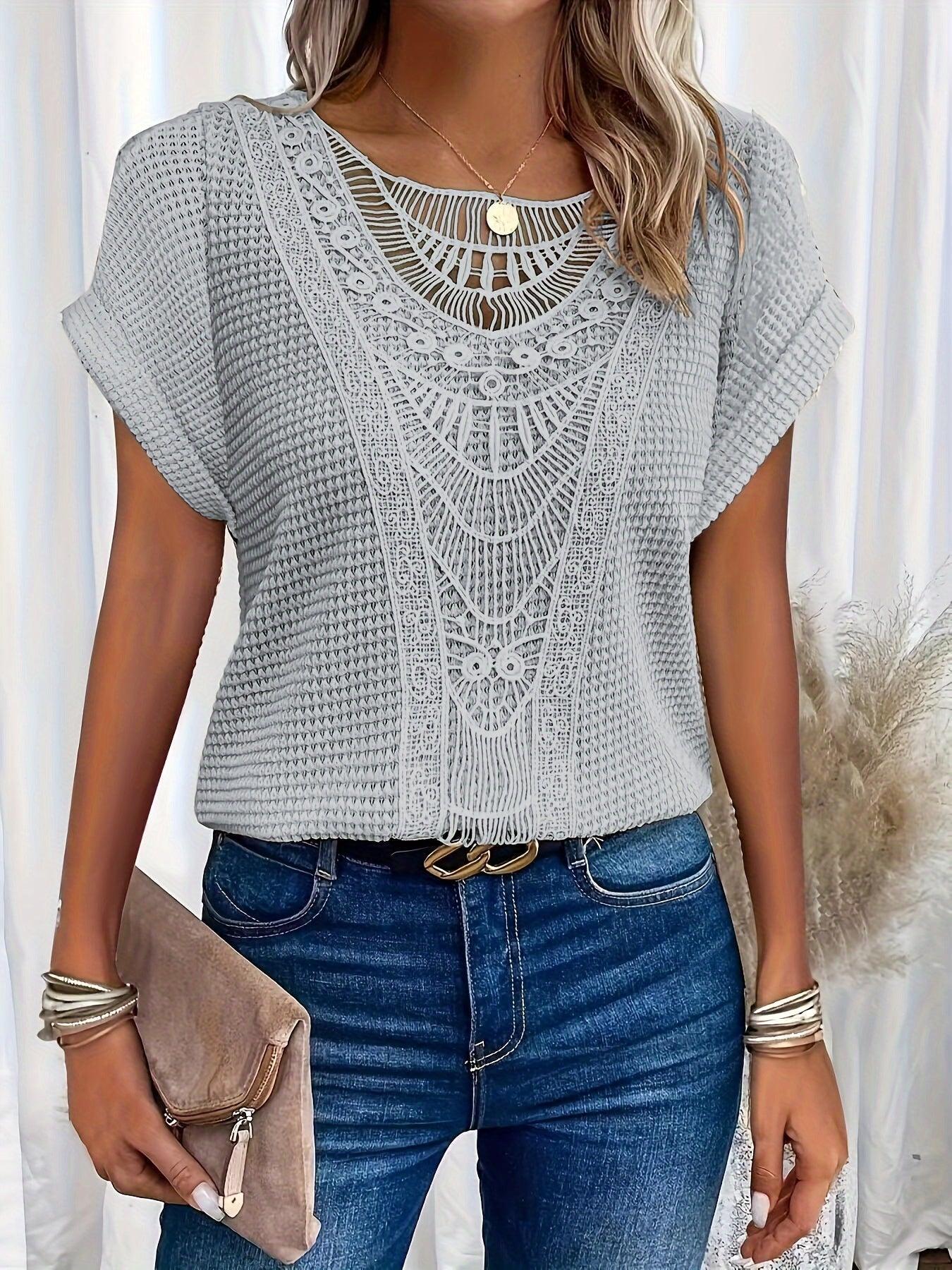Women's Knitted Top with Textured Detailing 6