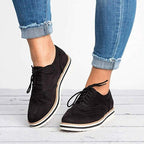 Women's Lace-Up Platform Brogue Trainers with Ankle-Height Design 5