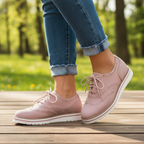 Women's Lace-Up Platform Brogue Trainers with Ankle-Height Design 4