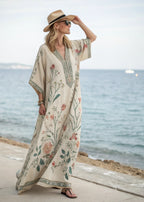 Women's Lightweight Bohemian Kaftan Maxi Dress with Loose Fit 2