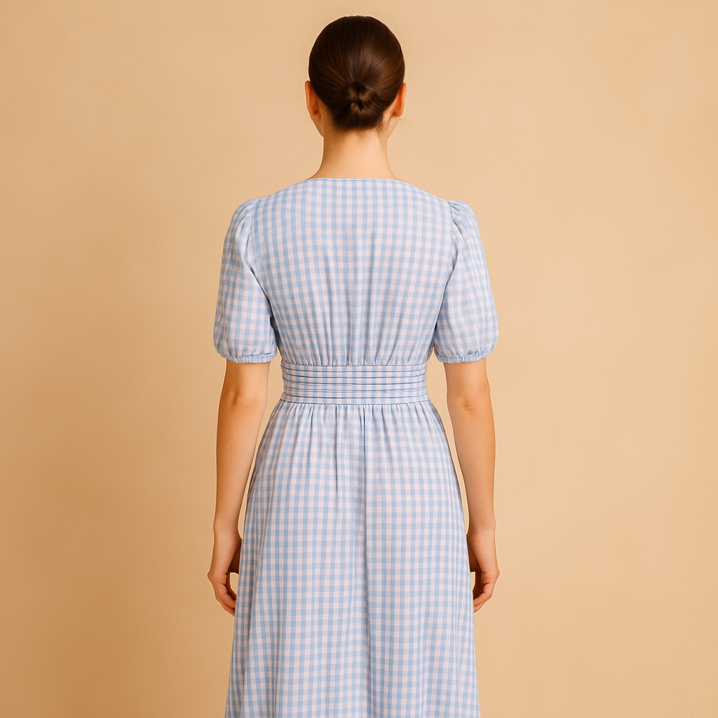 Women's Long Sleeve Button-Down Maxi Dress 2