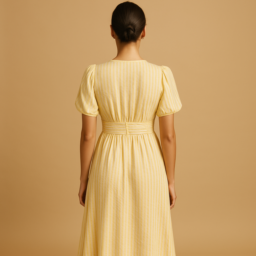Women's Long Sleeve Button-Down Maxi Dress 4