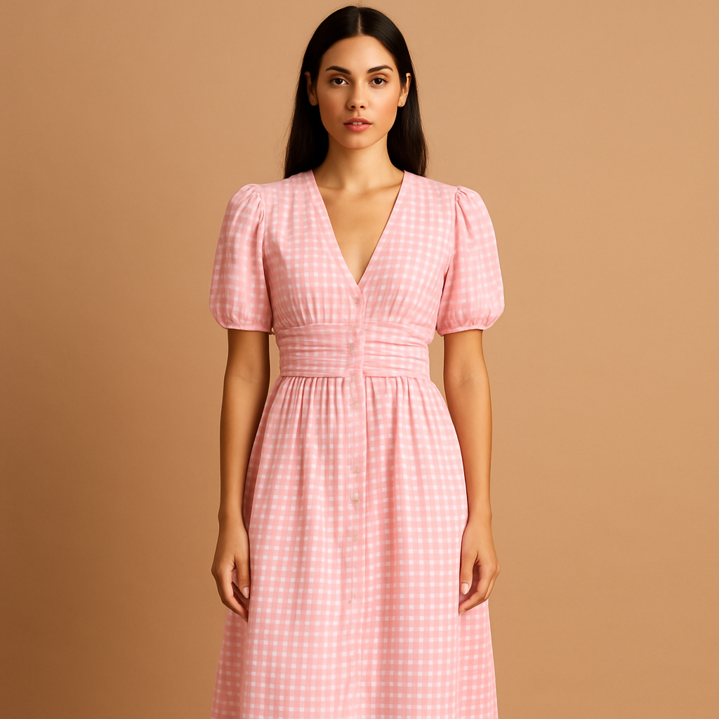 Women's Long Sleeve Button-Down Maxi Dress 5