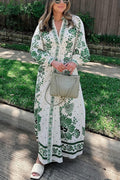 Women's Long Sleeve Maxi Dress with Print 15