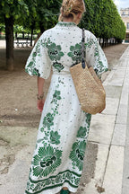 Women's Long Sleeve Maxi Dress with Print 7