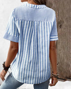 Women's Loose Fit Long Sleeve Printed Blouse with Tunic Length 10