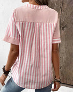 Women's Loose Fit Long Sleeve Printed Blouse with Tunic Length 3