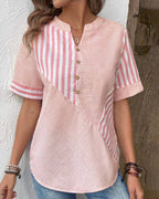 Women's Loose Fit Long Sleeve Printed Blouse with Tunic Length 5