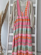 Women's Loose Fit Short Sleeve Dress with Round Neckline 6