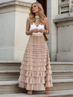 Women's Maxi Tulle Skirt with Elastic Waistband 2