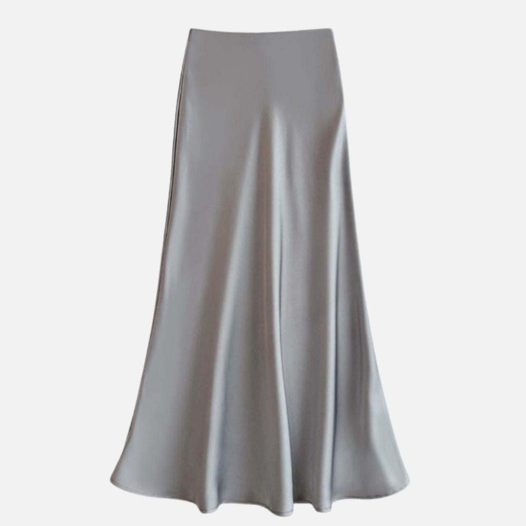 Women's Midi Skirt with Elastic Waistband 11