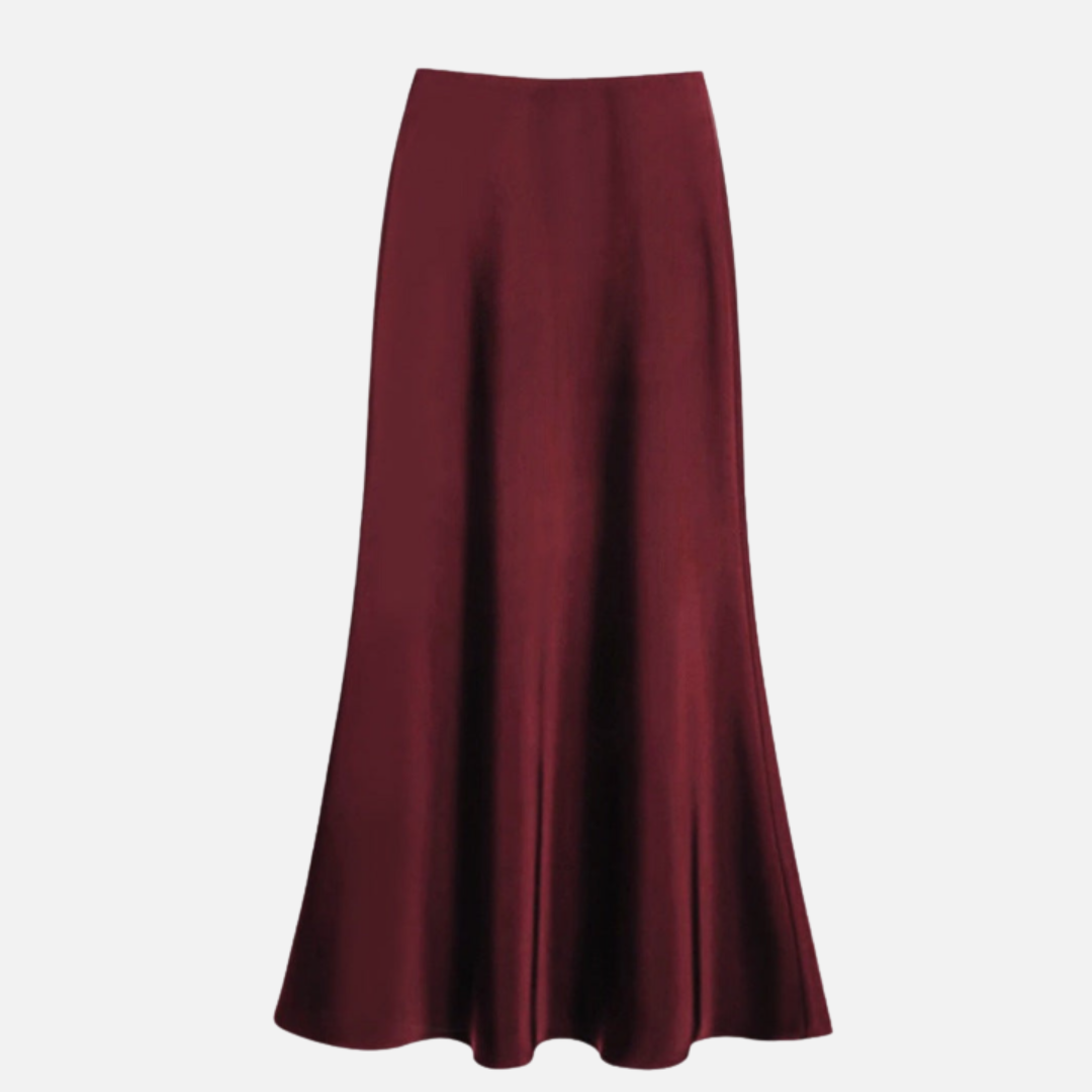 Women's Midi Skirt with Elastic Waistband 3