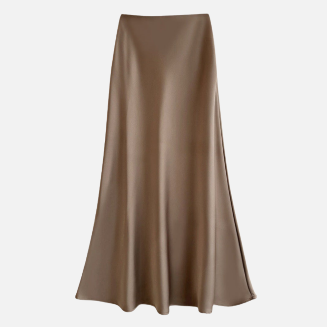Women's Midi Skirt with Elastic Waistband 4