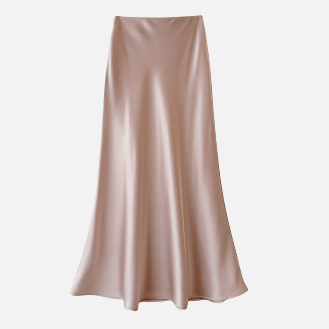 Women's Midi Skirt with Elastic Waistband 5