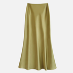 Women's Midi Skirt with Elastic Waistband 8