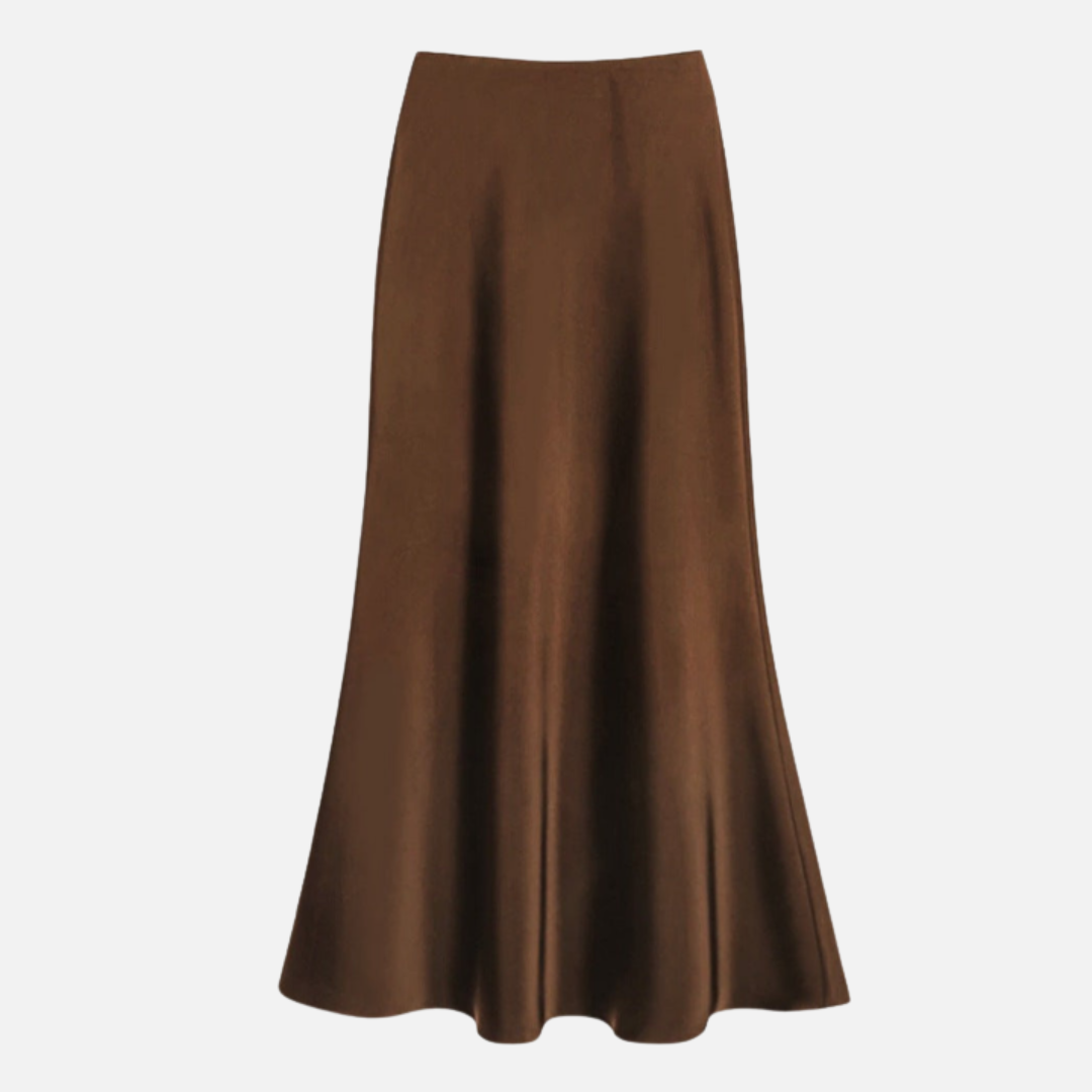 Women's Midi Skirt with Elastic Waistband 9