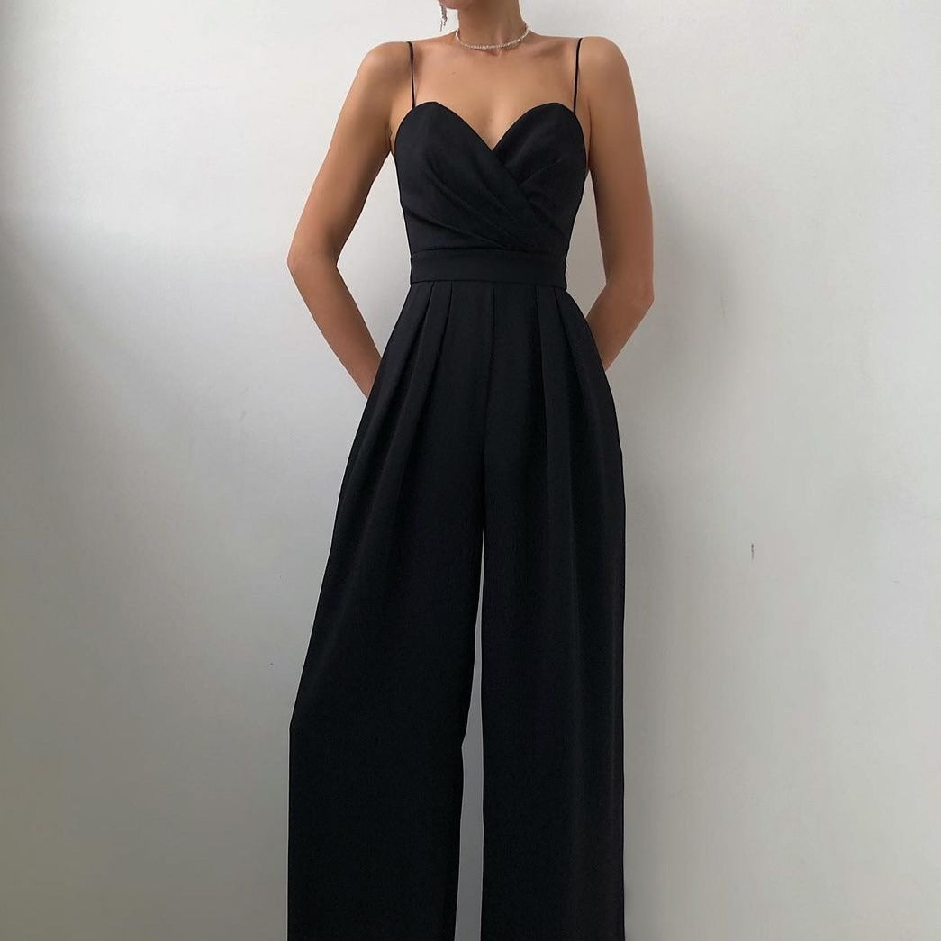 Women's Multi-Strap Jumpsuit with Adjustable Straps 1