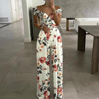 Women's Off-Shoulder Wide-Leg Jumpsuit with Wrap Bust Detail 1