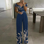 Women's Off-Shoulder Wide-Leg Jumpsuit with Wrap Bust Detail 5