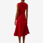 Women's One-Shoulder Midi Dress with Asymmetric Hemline 7
