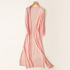 Women's Open Front Long Cardigan with Relaxed Fit 4