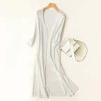 Women's Open Front Long Cardigan with Relaxed Fit 8