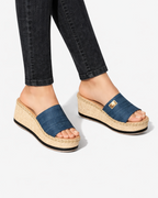 Women's Open Toe Platform Wedge Sandals with Espadrille Sole 4