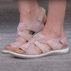 Women's Open Toe Sandals with Adjustable Straps and Bungee Closure 1