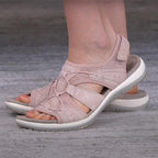 Women's Open Toe Sandals with Adjustable Straps and Bungee Closure 14