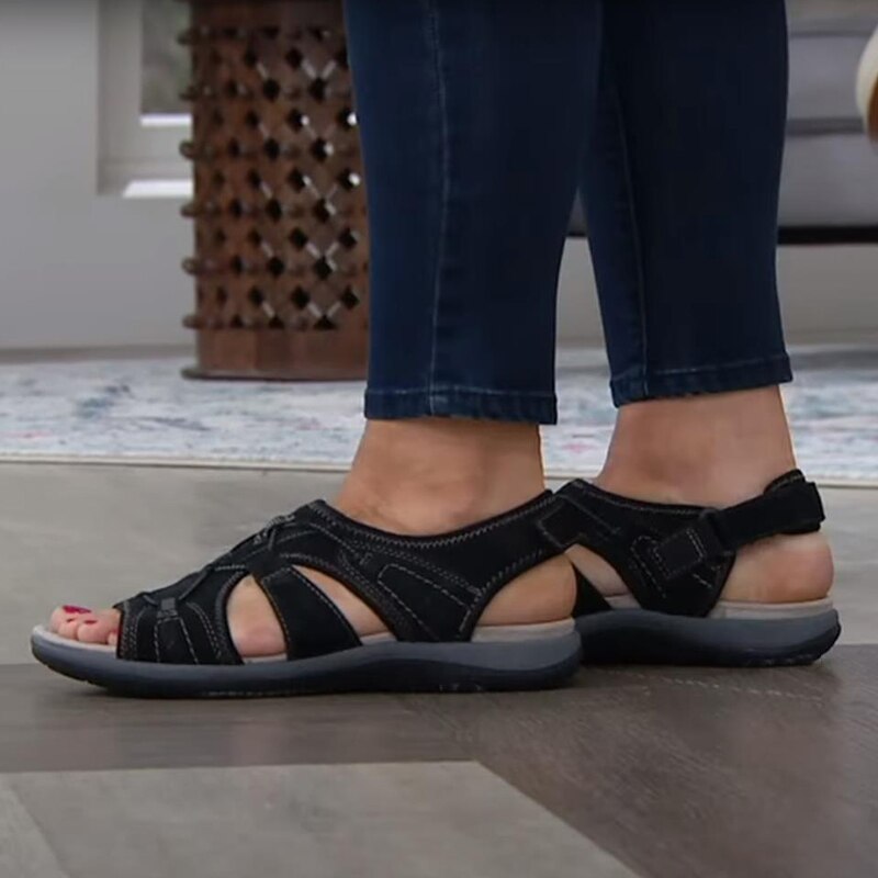 Women's Open Toe Sandals with Adjustable Straps and Bungee Closure 20