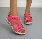 Women's Open Toe Sandals with Adjustable Straps and Bungee Closure 24