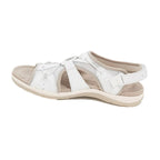 Women's Open Toe Sandals with Adjustable Straps and Bungee Closure 4