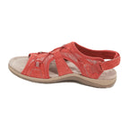 Women's Open Toe Sandals with Adjustable Straps and Bungee Closure 6