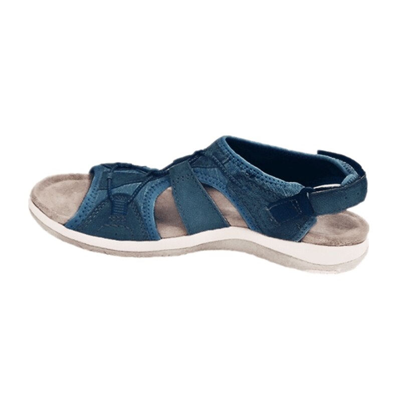 Women's Open Toe Sandals with Adjustable Straps and Bungee Closure 7