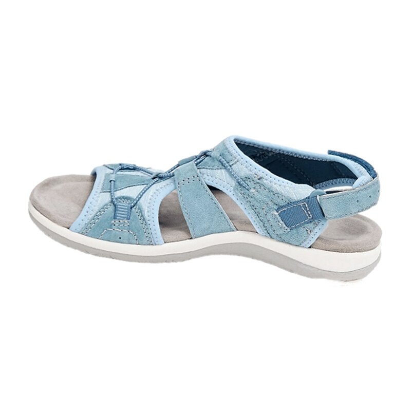 Women's Open Toe Sandals with Adjustable Straps and Bungee Closure 9