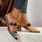 Women's Open Toe Sandals with Cushioned Sole and Adjustable Straps 1