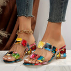 Women's Open Toe Sandals with Cushioned Sole and Adjustable Straps 2