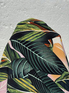 Women's Plus Size Sleeveless Maxi Dress with Spaghetti Straps and Tropical Print 7