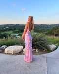 Women's Ruffle Maxi Dress with Open Back Detail 1