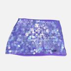 Women's Sequin Mini Skirt with Ruched Side Tie 5