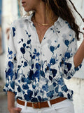 Women's Short Sleeve Button-Up Blouse with Collar 4