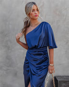 Women's Sleeveless Cocktail Sundress with Flowing Skirt 1