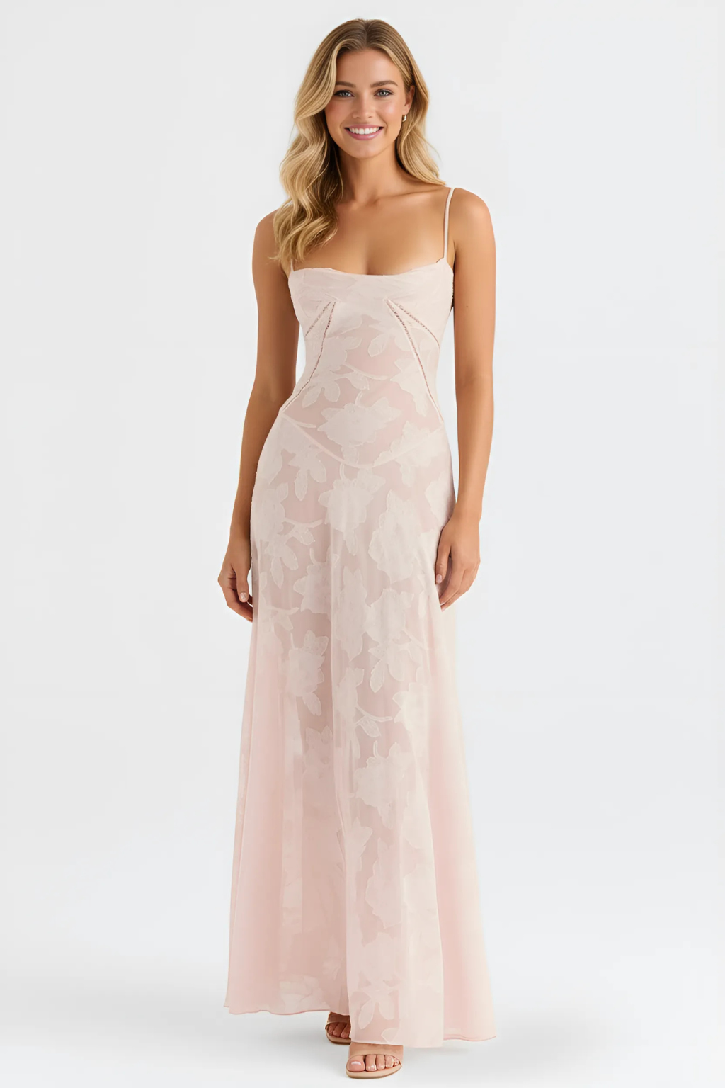 Women's Sleeveless Floor-Length Evening Maxi Dress 1