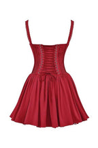 Women's Sleeveless Lace Corset Mini Dress with Low Waist 5