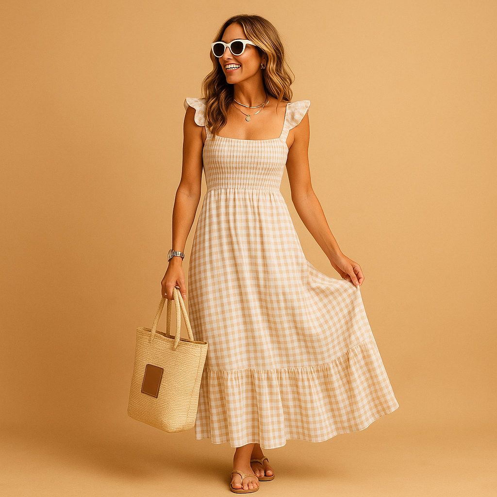 Women's Sleeveless Long Maxi Dress with Flowy Fit 2