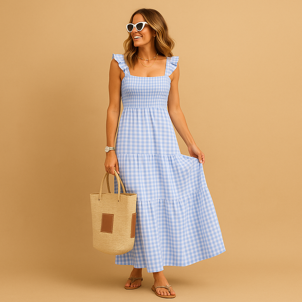 Women's Sleeveless Long Maxi Dress with Flowy Fit 4