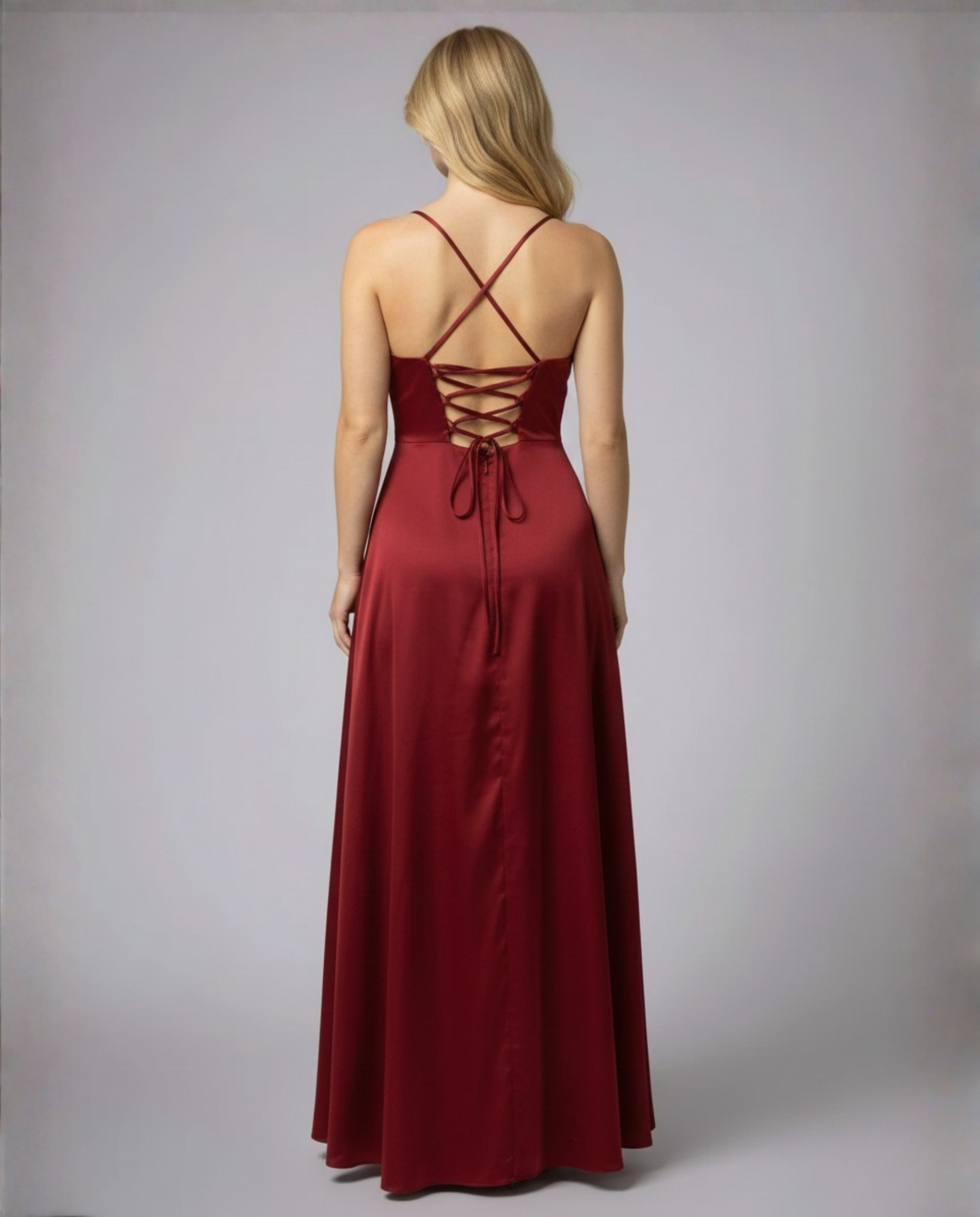 Women's Sleeveless Maxi Dress with Braided Back Detail 3