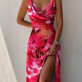 Women's Sleeveless Maxi Dress with Side Slit 1
