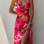 Women's Sleeveless Maxi Dress with Side Slit 1