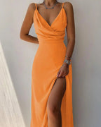 Women's Sleeveless Maxi Dress with Side Slit 4